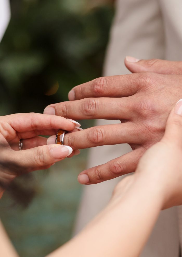 wedding ring exchange ceremony orange county professional wedding photographer